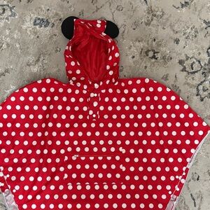 Red Polka Dot Poncho with Ears
